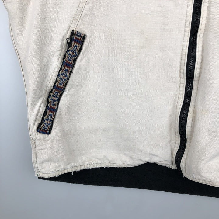 Vintage 1990'S KAVU Duck Vest, Made in USA, Men's Size L cotton Beige type Vintage Second Hand
