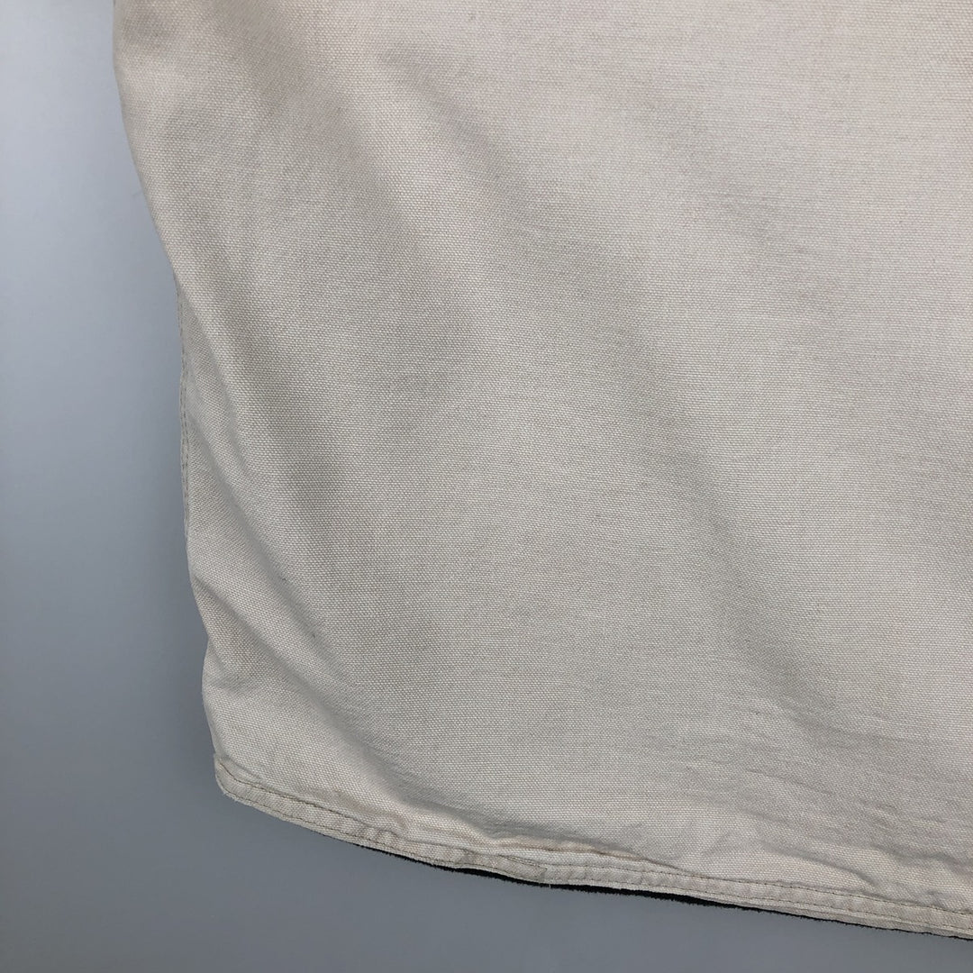 Vintage 1990'S KAVU Duck Vest, Made in USA, Men's Size L cotton Beige type Vintage Second Hand