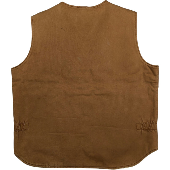 80s-90'S Walls Blizzard-Pruf Duck Vest, Made in USA, Men's XL equivalent, Vintage cotton brown type Vintage Second Hand