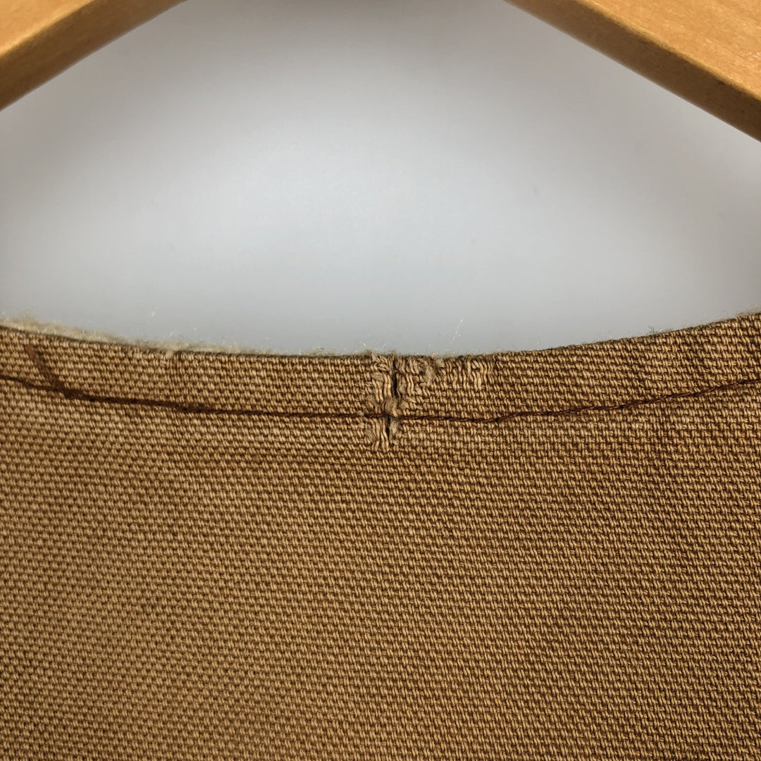 80s-90'S Walls Blizzard-Pruf Duck Vest, Made in USA, Men's XL equivalent, Vintage cotton brown type Vintage Second Hand