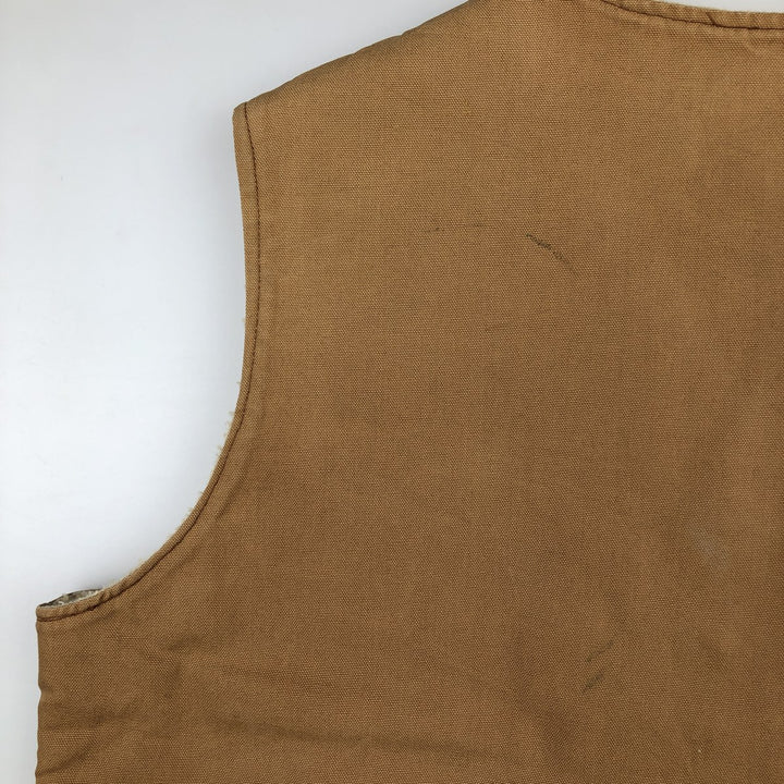 80s-90'S Walls Blizzard-Pruf Duck Vest, Made in USA, Men's XL equivalent, Vintage cotton brown type Vintage Second Hand
