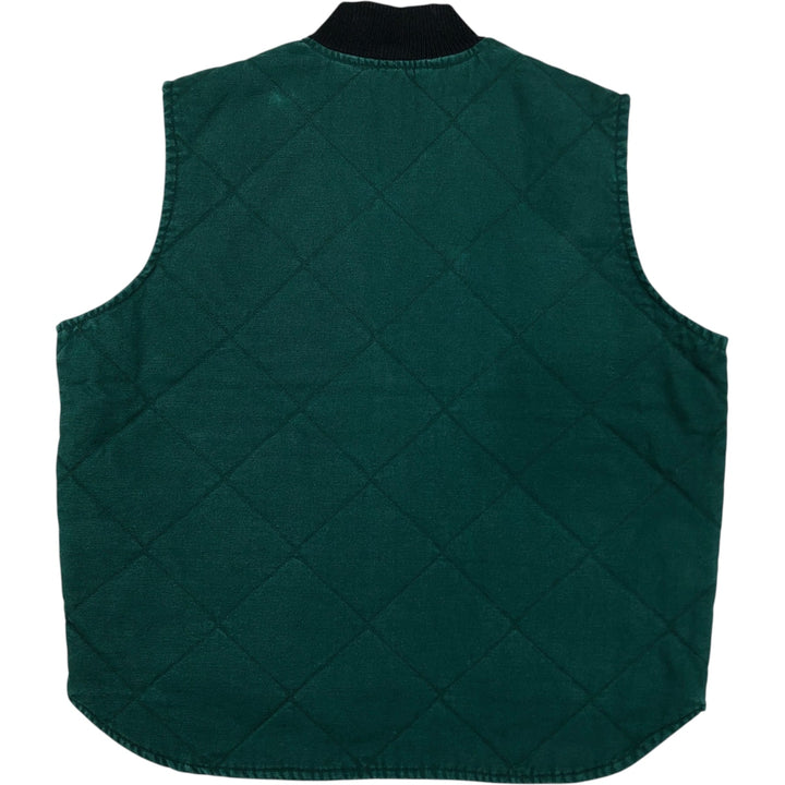 90'S Walls padded duck vest, made in USA, men's size XL equivalent, vintage. cotton green type Vintage Second Hand
