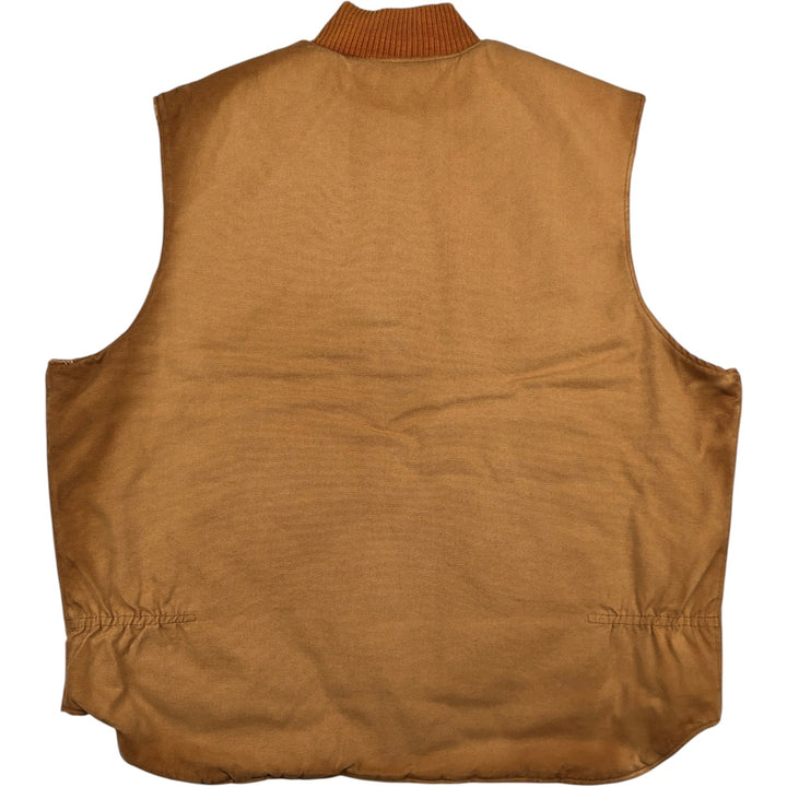 80s-90'S Walls Blizzard-Pruf Padded Duck Vest, Made in USA, Men's XXL equivalent, Vintage cotton brown type Vintage Second Hand