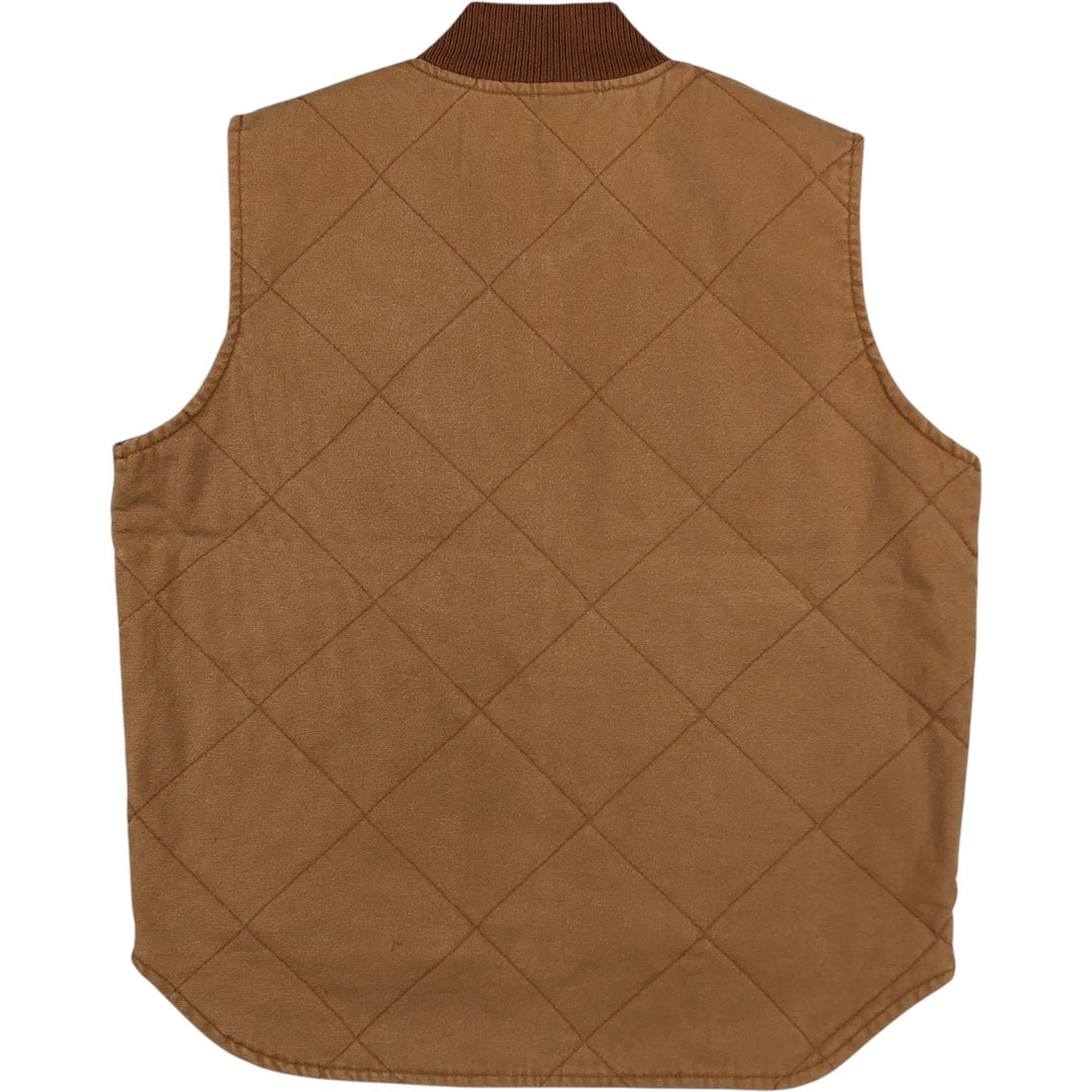 Duxbak Padded Duck Vest, Made in USA, Men's Size M cotton brown type Vintage Second Hand