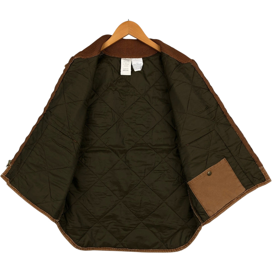 Duxbak Padded Duck Vest, Made in USA, Men's Size M cotton brown type Vintage Second Hand