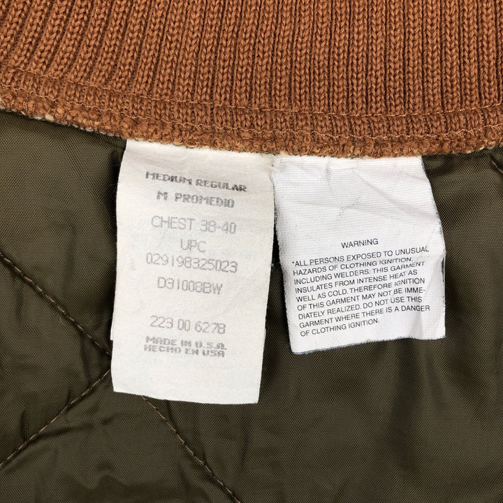 Duxbak Padded Duck Vest, Made in USA, Men's Size M cotton brown type Vintage Second Hand