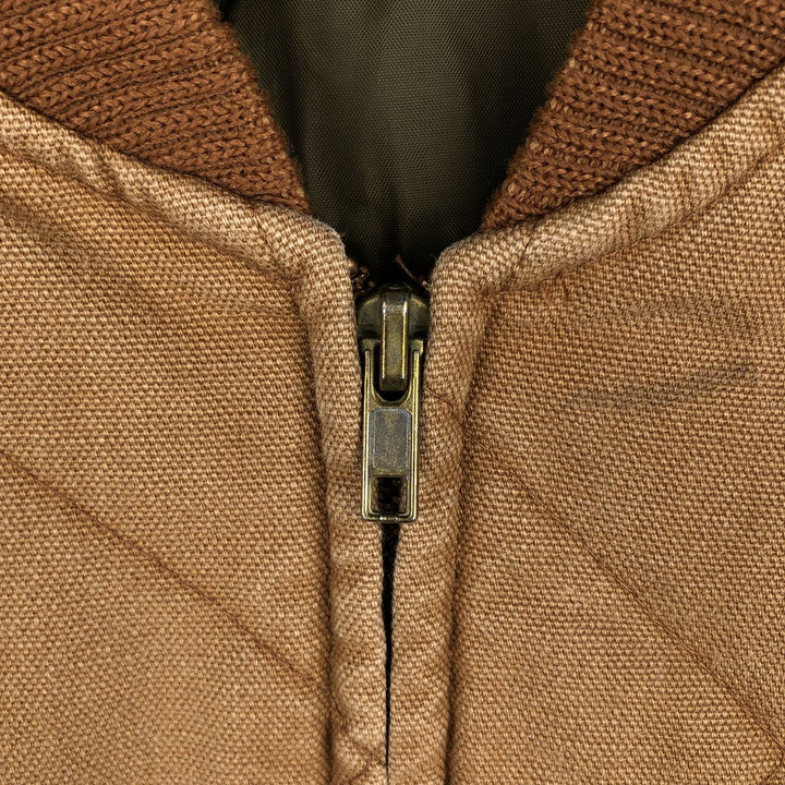 Duxbak Padded Duck Vest, Made in USA, Men's Size M cotton brown type Vintage Second Hand