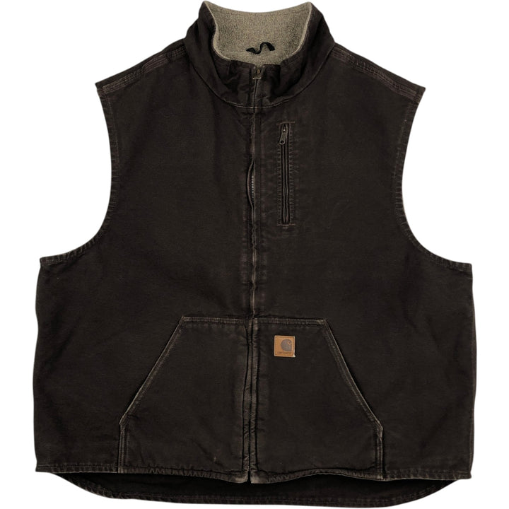 Carhartt Duck Vest Men's XXL cotton brown type Vintage Second Hand