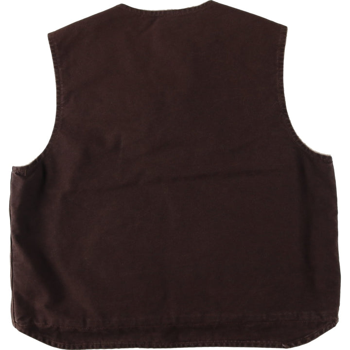 Carhartt Duck Vest Men's XXL cotton brown type Vintage Second Hand
