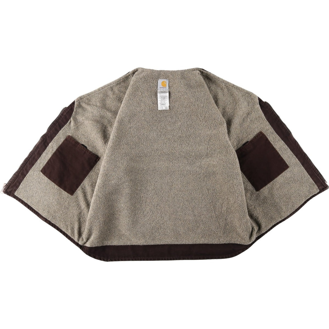 Carhartt Duck Vest Men's XXL cotton brown type Vintage Second Hand