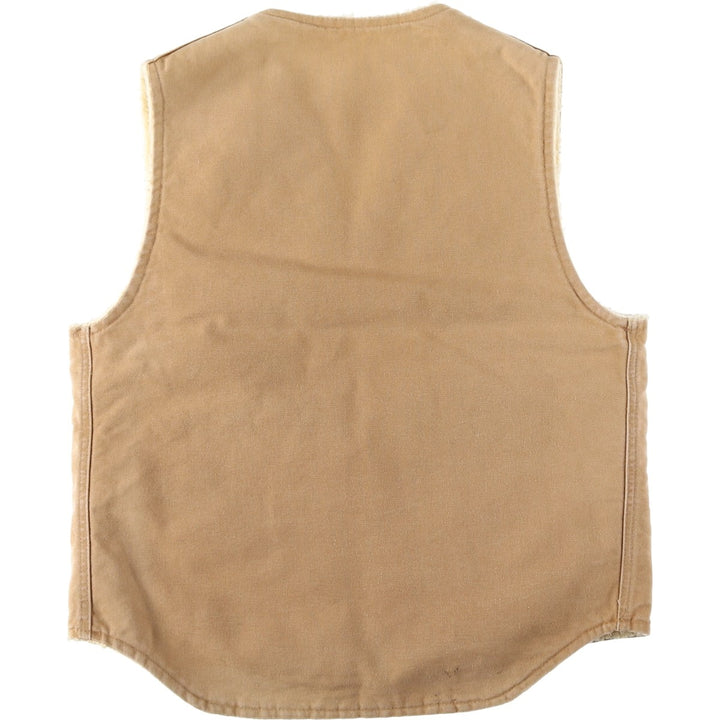 Vintage 1980'S Carhartt 6SV Duck Vest, Made in USA, Men's Size Medium cotton Beige type Vintage Second Hand