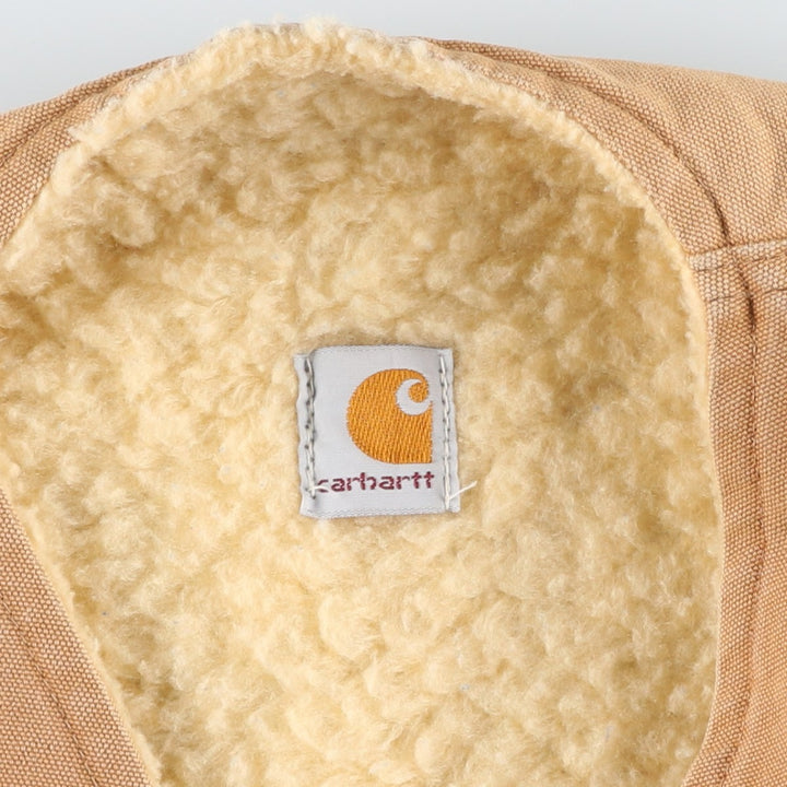 Vintage 1980'S Carhartt 6SV Duck Vest, Made in USA, Men's Size Medium cotton Beige type Vintage Second Hand