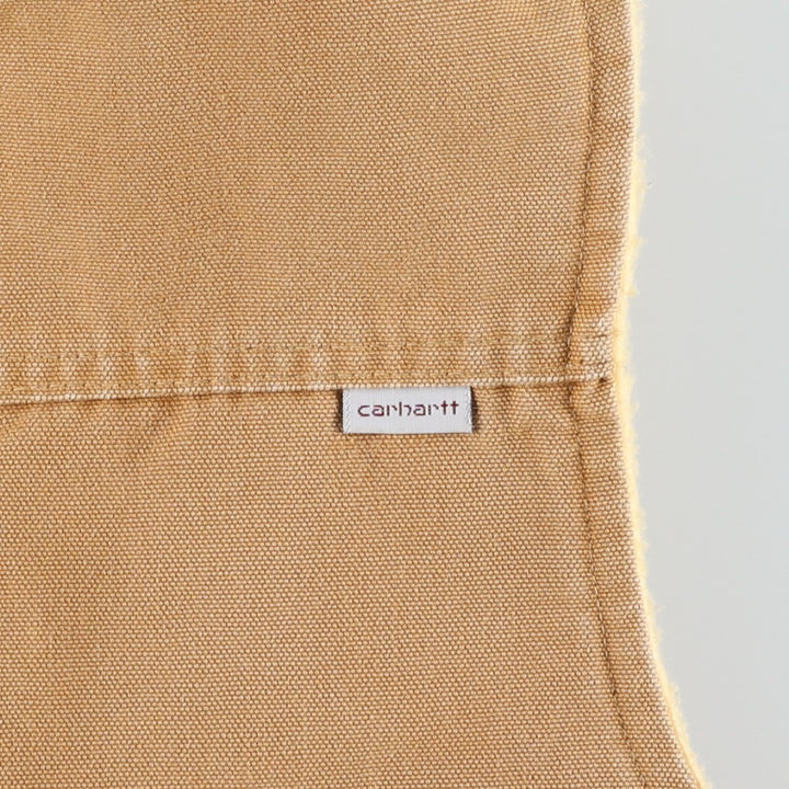 Vintage 1980'S Carhartt 6SV Duck Vest, Made in USA, Men's Size Medium cotton Beige type Vintage Second Hand