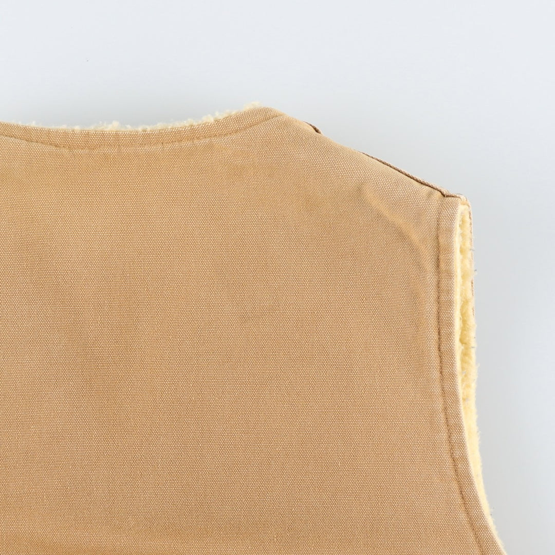 Vintage 1980'S Carhartt 6SV Duck Vest, Made in USA, Men's Size Medium cotton Beige type Vintage Second Hand