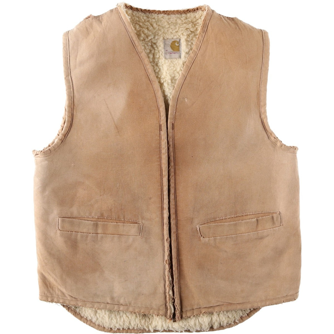 Carhartt Duck Vest, Men's Size M (approx.), Vintage unclear beige type brown Vintage Second Hand