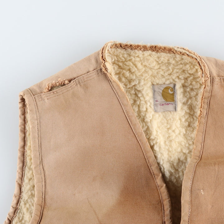 Carhartt Duck Vest, Men's Size M (approx.), Vintage unclear beige type brown Vintage Second Hand