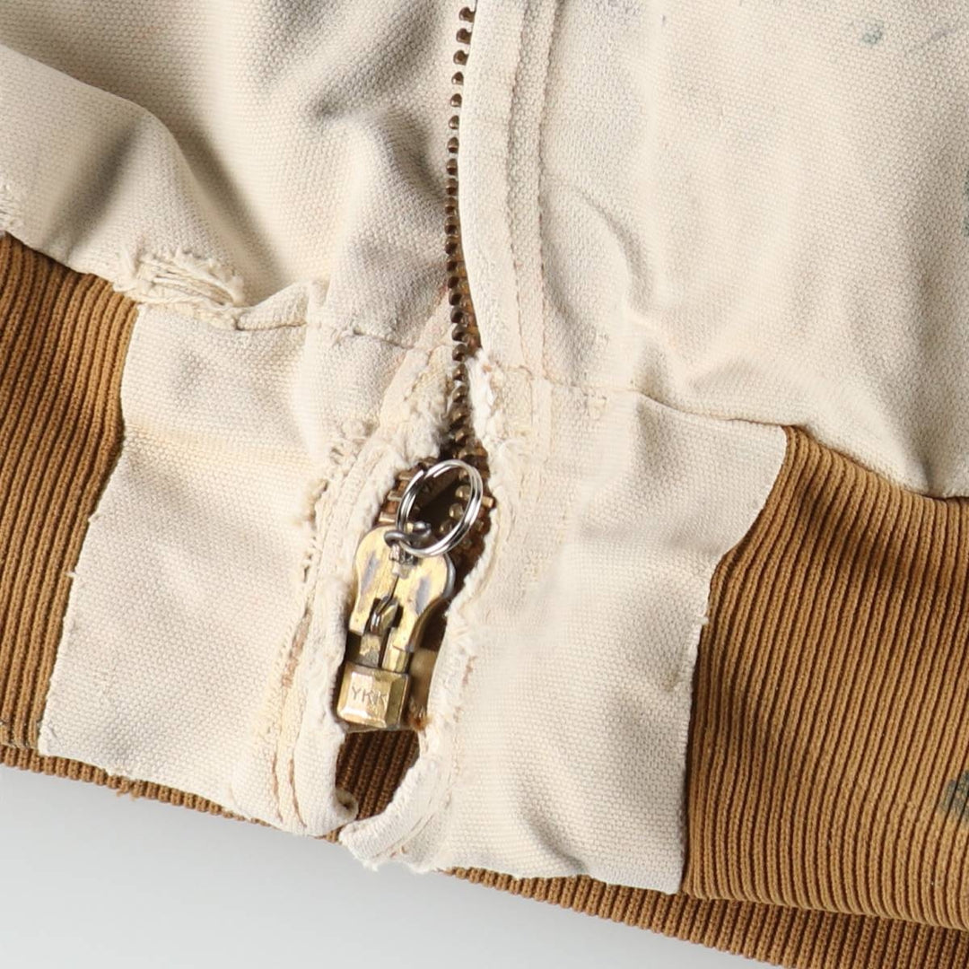 Carhartt Hooded Padded Duck Vest, Men's Size XL cotton brown type Vintage Second Hand