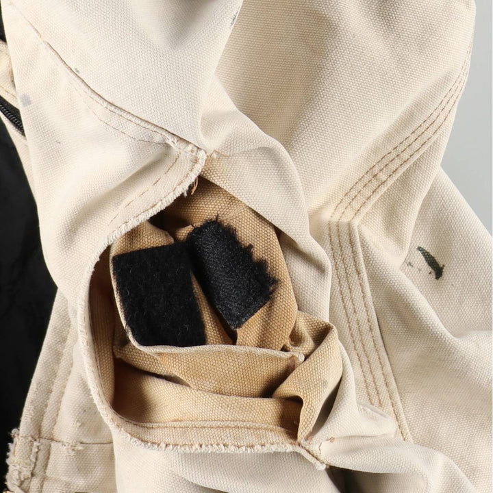 Carhartt Hooded Padded Duck Vest, Men's Size XL cotton brown type Vintage Second Hand
