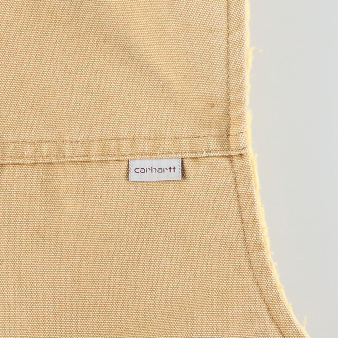 ~90'S Carhartt Duck Vest, Made in USA, Men's XL equivalent, Vintage cotton Beige type Vintage Second Hand
