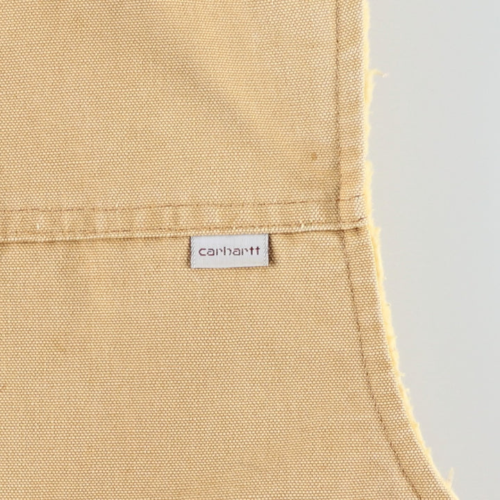 ~90'S Carhartt Duck Vest, Made in USA, Men's XL equivalent, Vintage cotton Beige type Vintage Second Hand