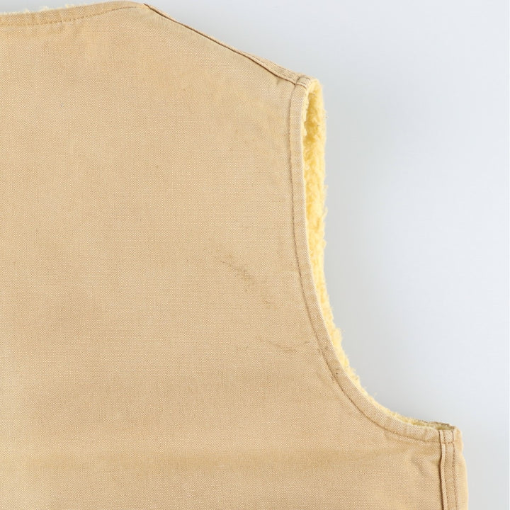 ~90'S Carhartt Duck Vest, Made in USA, Men's XL equivalent, Vintage cotton Beige type Vintage Second Hand