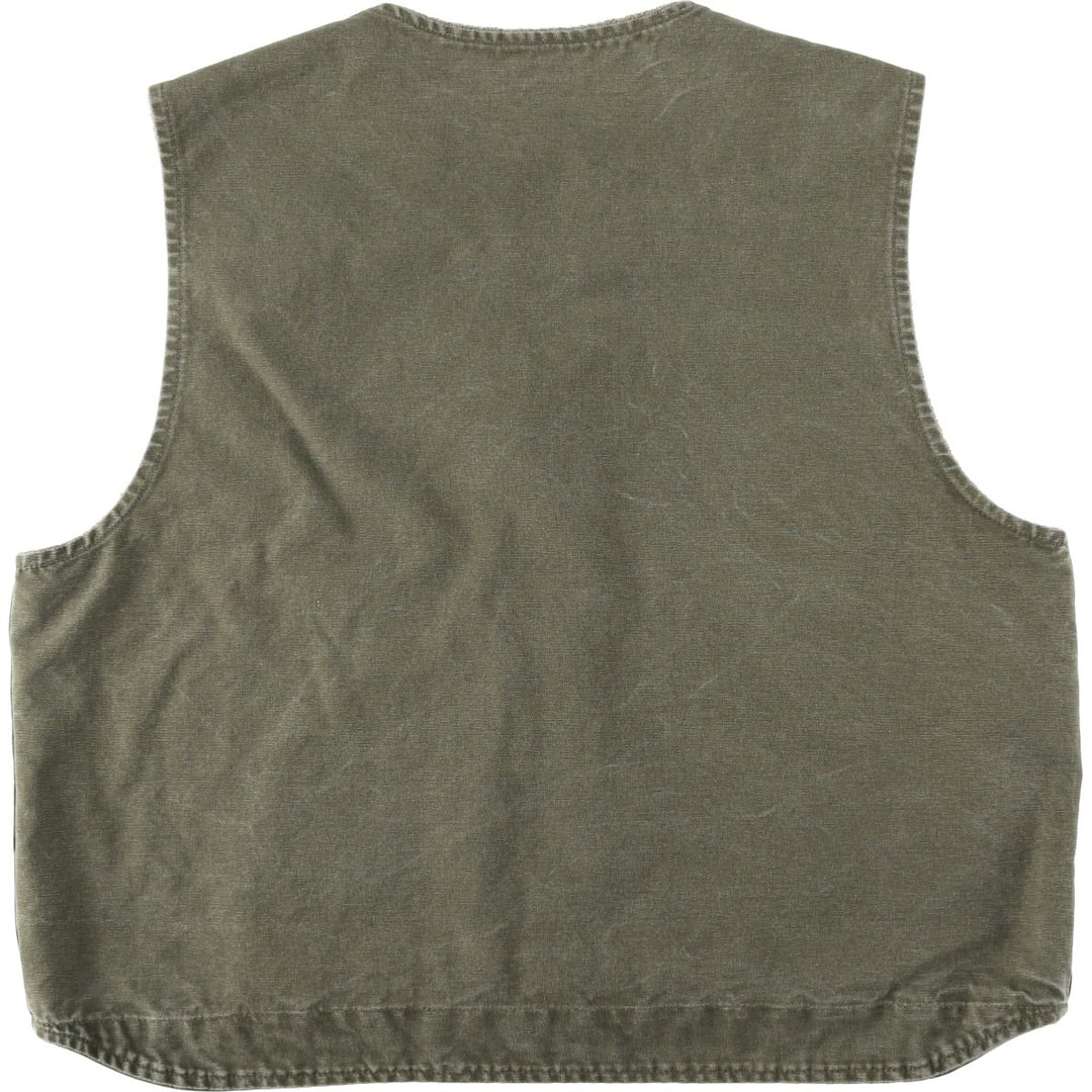 Carhartt Duck Vest, Men's Size XL (Equivalent), Vintage unclear Khaki type Vintage Second Hand