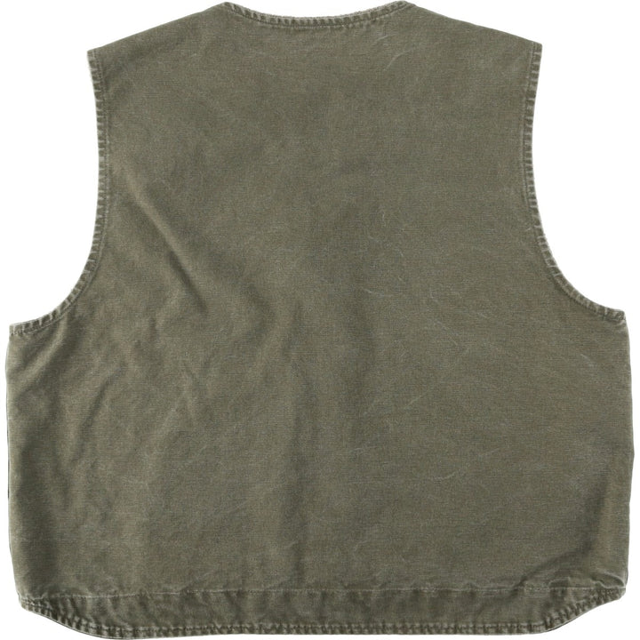 Carhartt Duck Vest, Men's Size XL (Equivalent), Vintage unclear Khaki type Vintage Second Hand