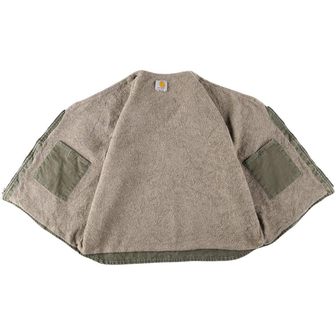 Carhartt Duck Vest, Men's Size XL (Equivalent), Vintage unclear Khaki type Vintage Second Hand
