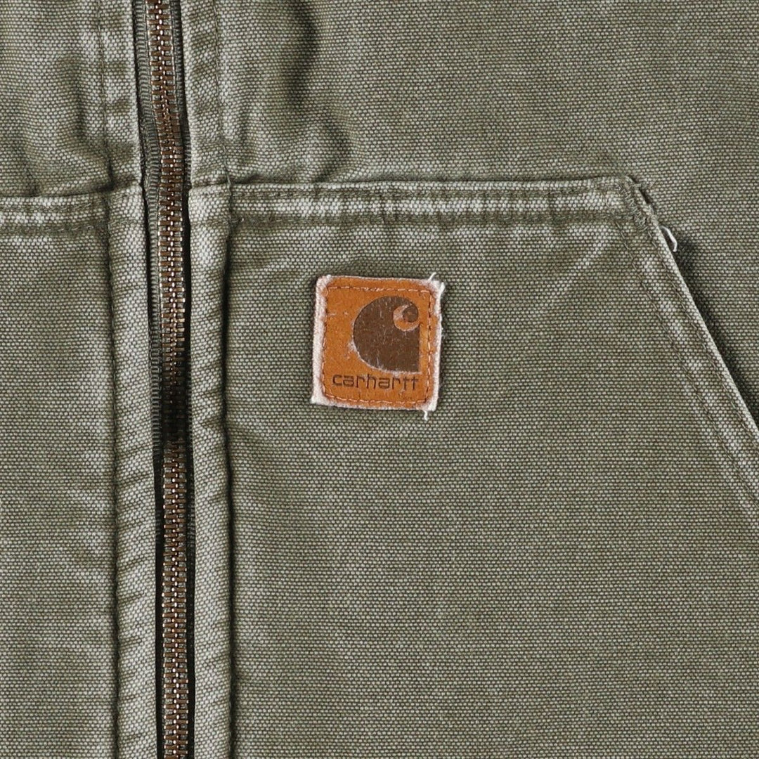 Carhartt Duck Vest, Men's Size XL (Equivalent), Vintage unclear Khaki type Vintage Second Hand