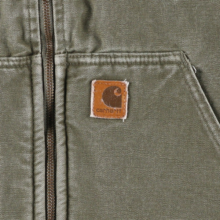 Carhartt Duck Vest, Men's Size XL (Equivalent), Vintage unclear Khaki type Vintage Second Hand