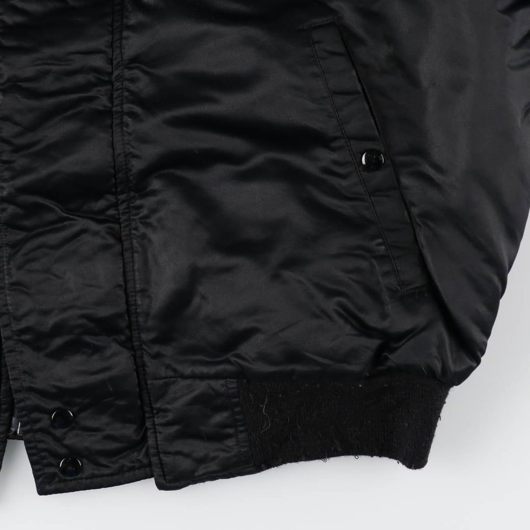 Civilian-made Golden Fleece N-2B type padded military flight jacket, made in the USA, men's size L equivalent. unclear black type Vintage Second Hand