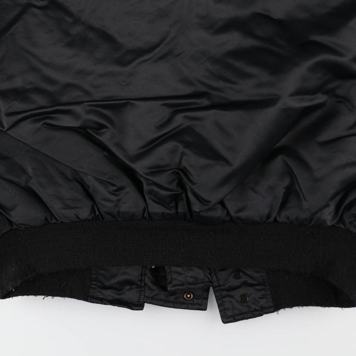 Civilian-made Golden Fleece N-2B type padded military flight jacket, made in the USA, men's size L equivalent. unclear black type Vintage Second Hand
