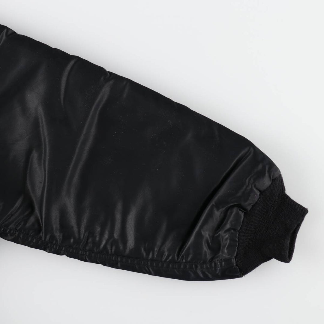 Civilian-made Golden Fleece N-2B type padded military flight jacket, made in the USA, men's size L equivalent. unclear black type Vintage Second Hand