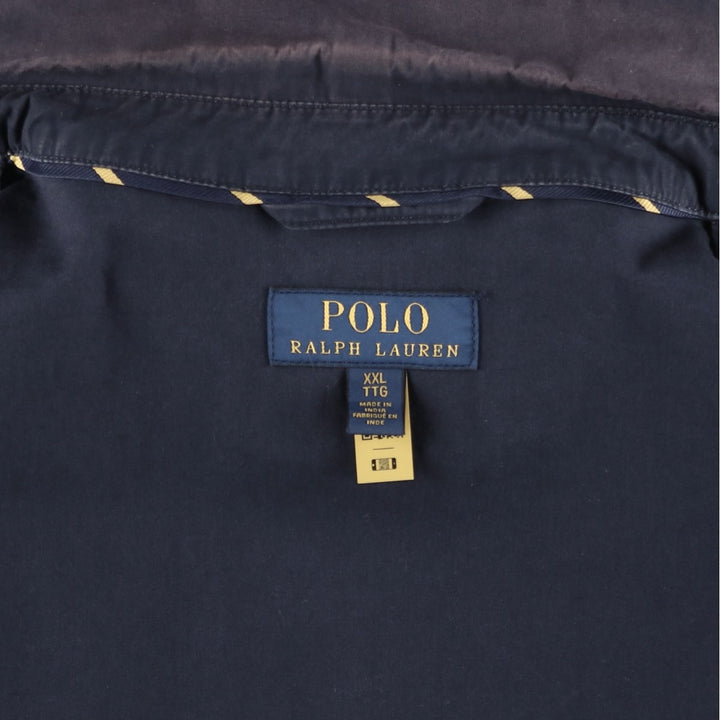 Ralph Lauren POLO RALPH LAUREN Swing Top Sports Jacket Men's XXL cotton navy blue type Vintage Second Hand