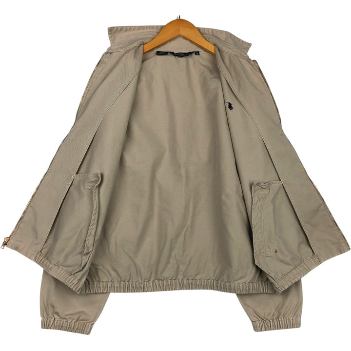 90'S Polo by Ralph Lauren swing top sports jacket, made in the USA, men's size S, vintage cotton Beige type Vintage Second Hand