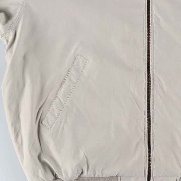 1990'S St. John's Bay Swing Top Sport Jacket, Men's Size L (approx.), Vintage polyester ivory Vintage Second Hand