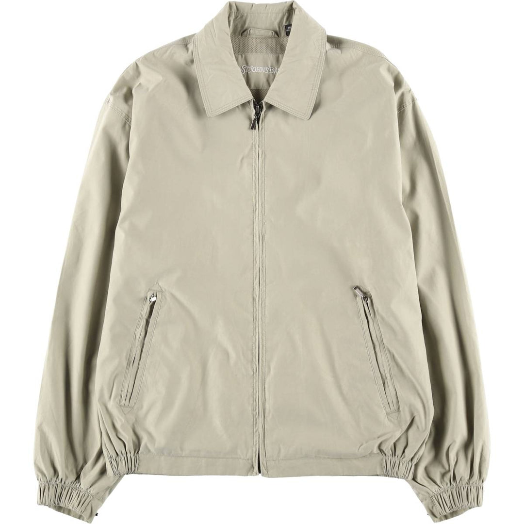 St. John's Bay Swing Top Sports Jacket, Men's Size M (approx.) polyester Beige type Vintage Second Hand