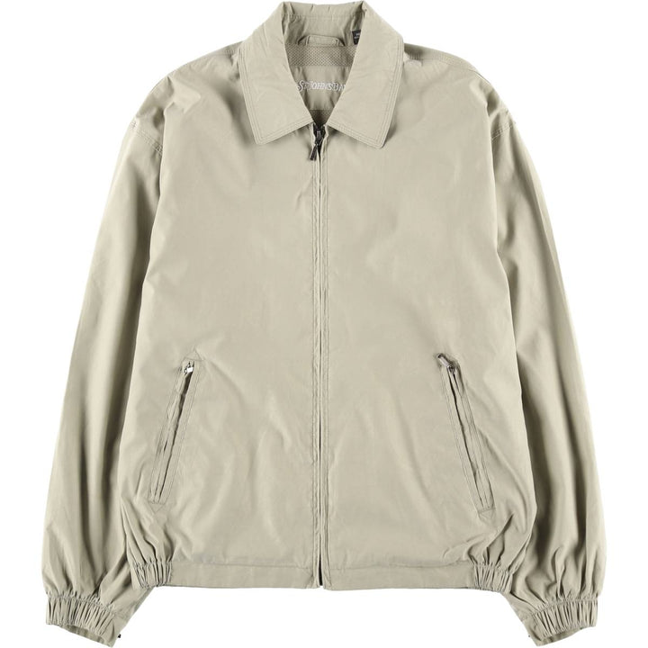 St. John's Bay Swing Top Sports Jacket, Men's Size M (approx.) polyester Beige type Vintage Second Hand