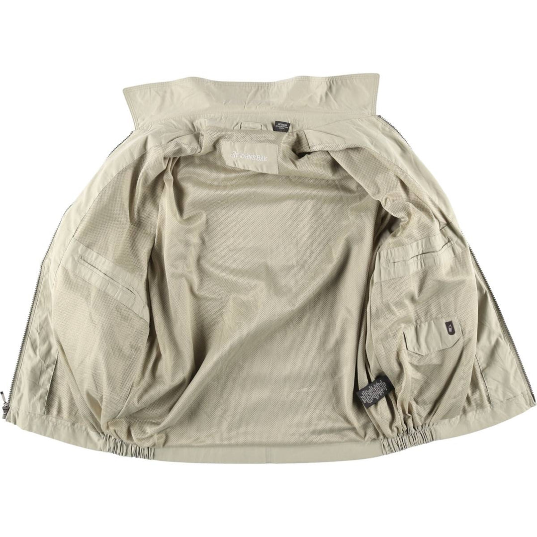 St. John's Bay Swing Top Sports Jacket, Men's Size M (approx.) polyester Beige type Vintage Second Hand