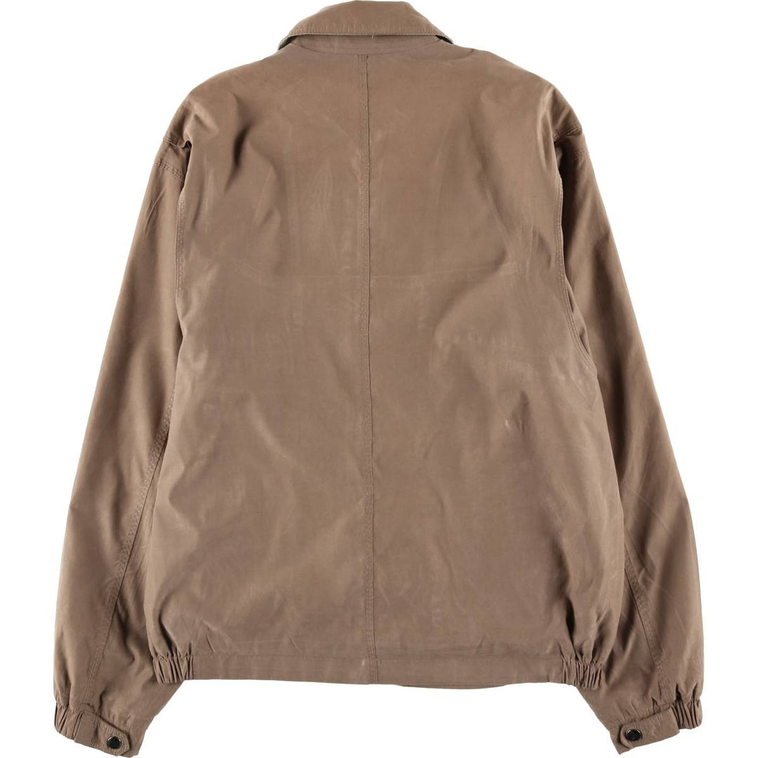 St. John's Bay Swing Top Sports Jacket, Men's Size M (approx.) polyester beige type brown Vintage Second Hand