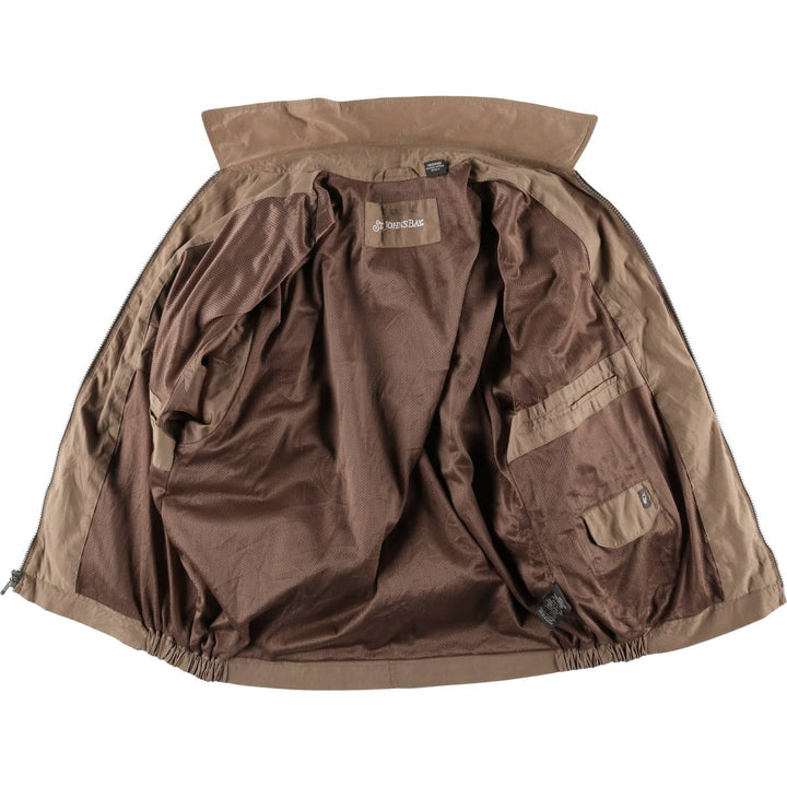 St. John's Bay Swing Top Sports Jacket, Men's Size M (approx.) polyester beige type brown Vintage Second Hand