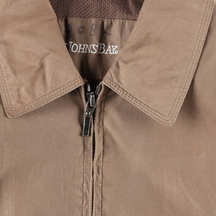 St. John's Bay Swing Top Sports Jacket, Men's Size M (approx.) polyester beige type brown Vintage Second Hand