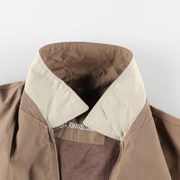 St. John's Bay Swing Top Sports Jacket, Men's Size M (approx.) polyester beige type brown Vintage Second Hand