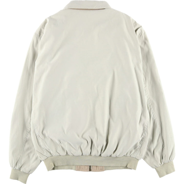 1990'S St. John's Bay Swing Top Sport Jacket, Men's Size L (approx.), Vintage polyester ivory Vintage Second Hand