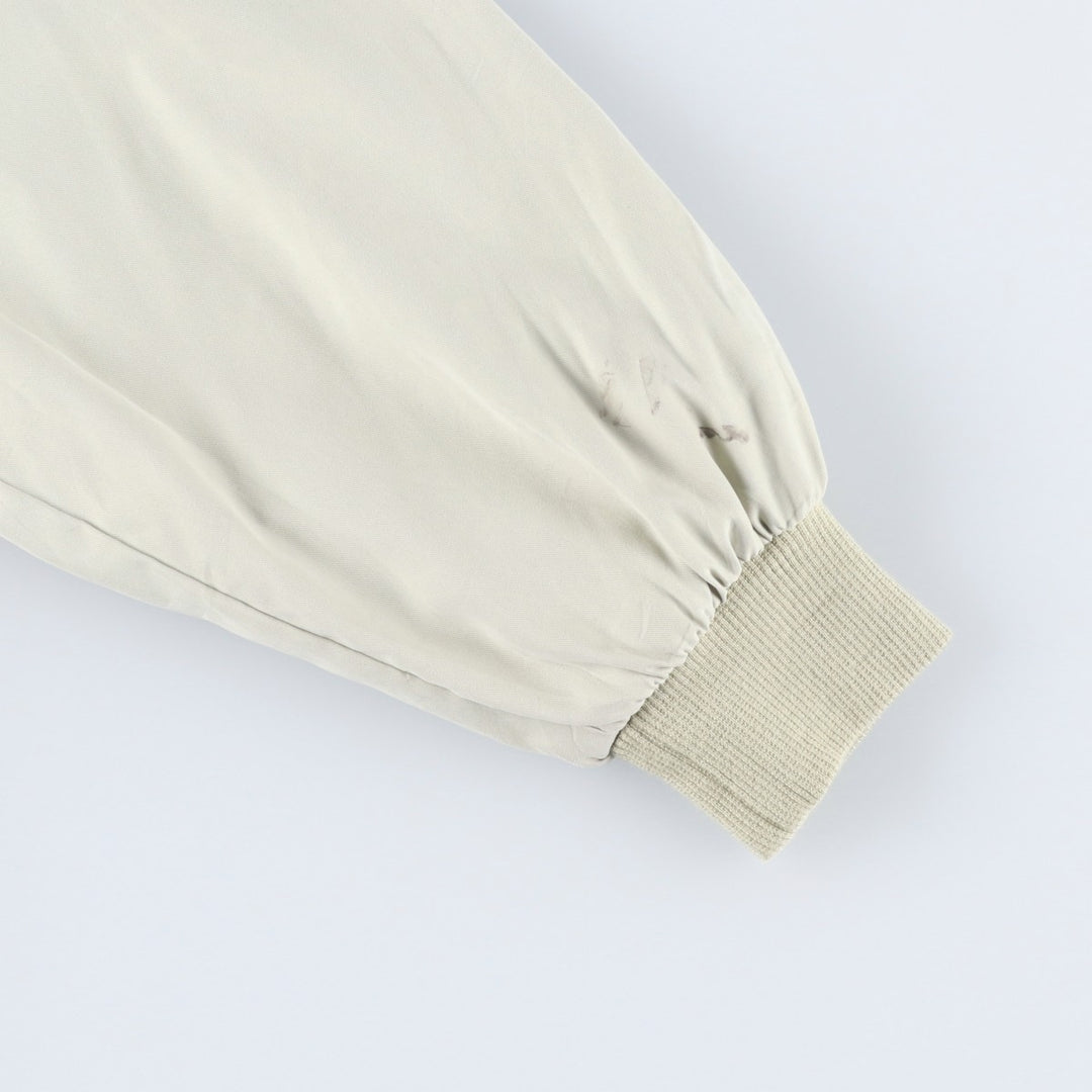 1990'S St. John's Bay Swing Top Sport Jacket, Men's Size L (approx.), Vintage polyester ivory Vintage Second Hand