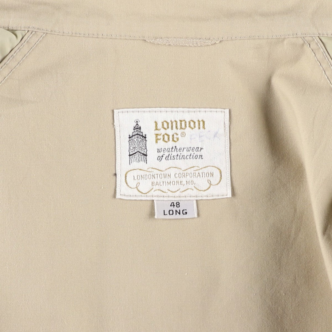 London Fog Harrington Jacket Swing Top, Men's XXL equivalent, Vintage polyester Beige type Vintage Second Hand