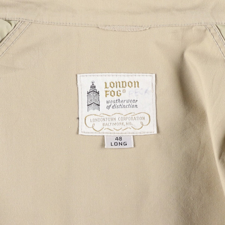London Fog Harrington Jacket Swing Top, Men's XXL equivalent, Vintage polyester Beige type Vintage Second Hand