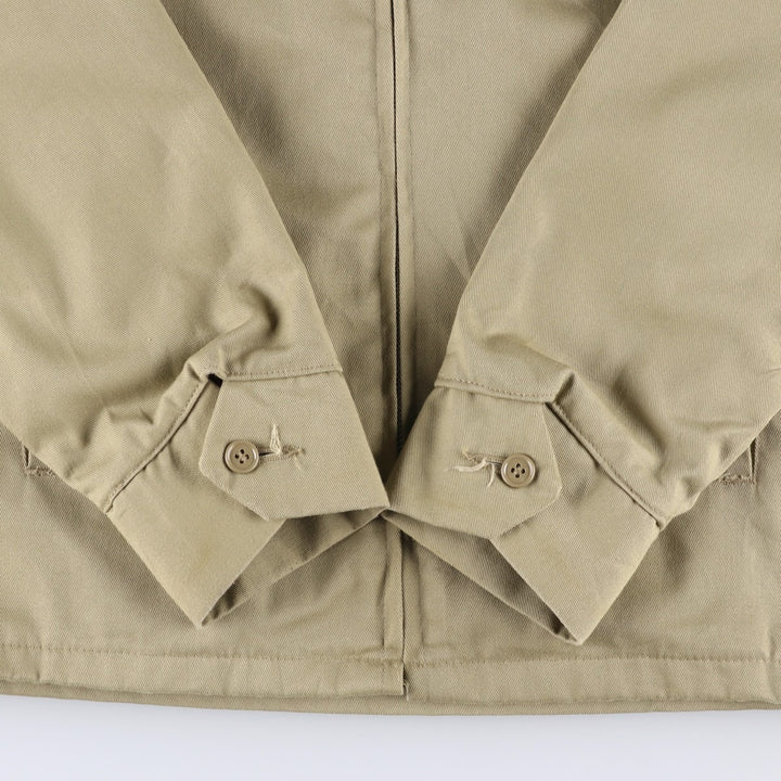 1980'S Fieldmaster Swing Top Sport Jacket, Made in USA, Men's Size L (Equivalent), Vintage cotton Beige type Vintage Second Hand