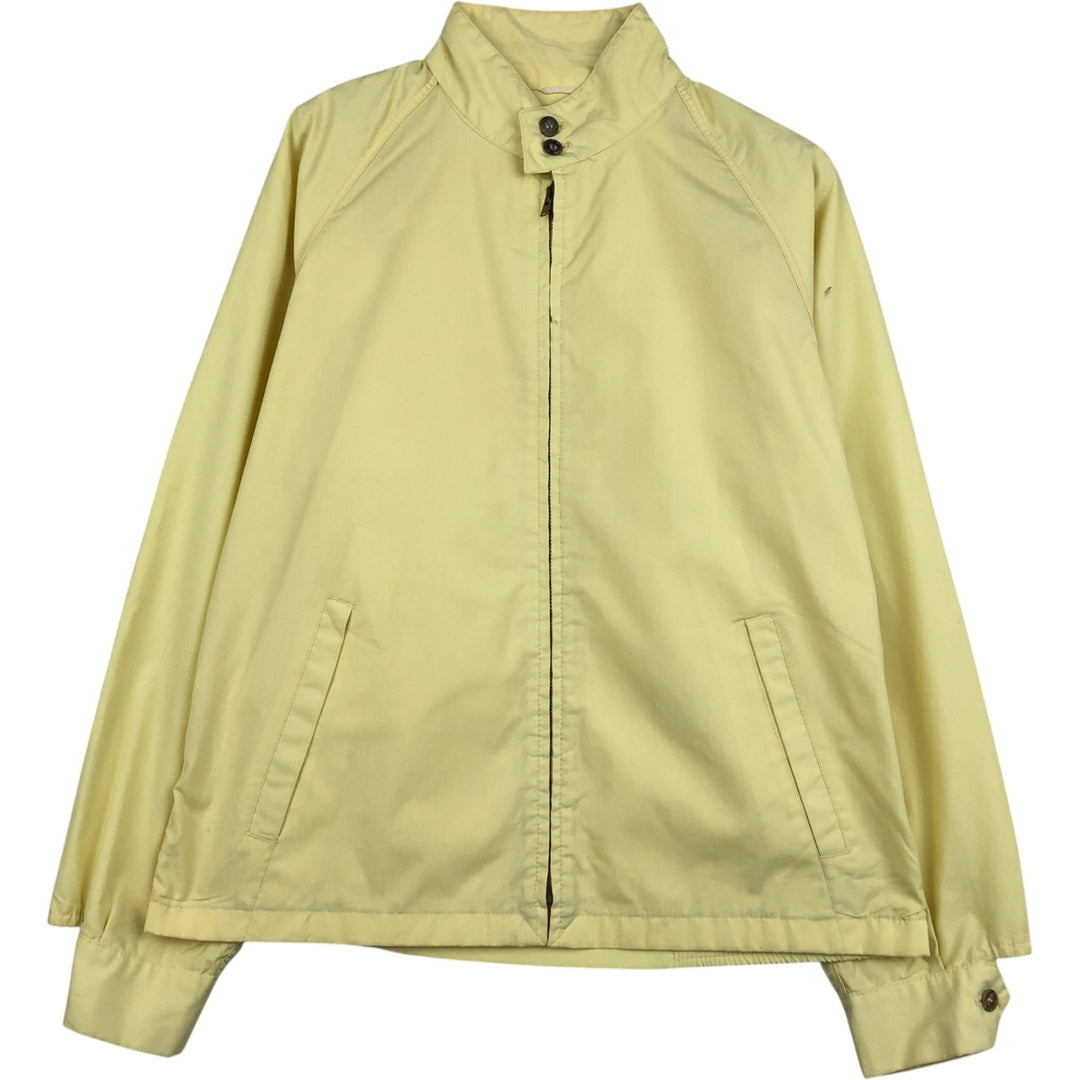 1970'S English Squire Harrington Jacket Swing Top, Made in USA, Men's Size L (approx.), Vintage polyester yellow type Vintage Second Hand