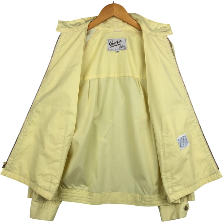1970'S English Squire Harrington Jacket Swing Top, Made in USA, Men's Size L (approx.), Vintage polyester yellow type Vintage Second Hand